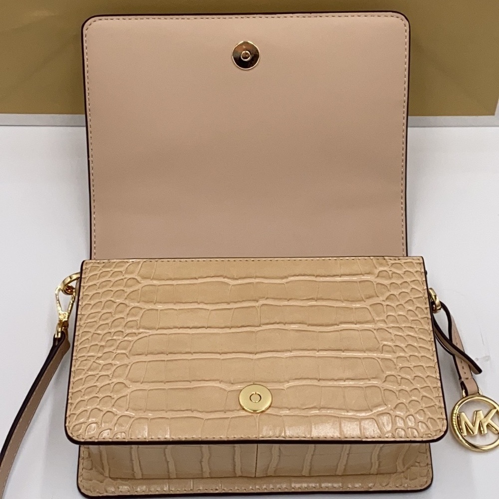 MICHAEL KORS MERCER SMALL CLUTCH XBODY BUFF - Picture 9 of 15